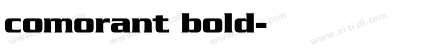 comorant bold字体转换